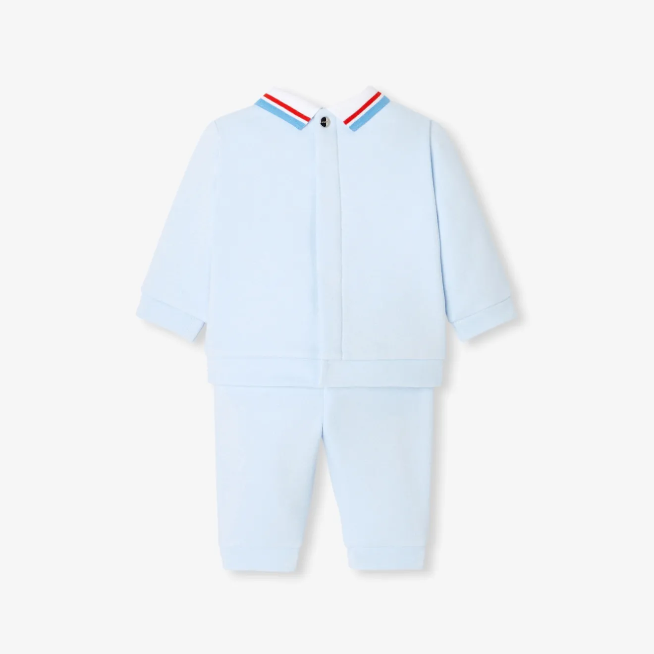 Jacadi Spieler, Latzhosen, Ensembles>Ensemble aus Molton für Jungen HELLBLAU