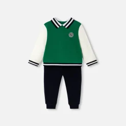Jacadi Overalls, Latzhosen, Ensembles>Ensemble Kleinkind Junge GRÜN/MEHRFARBIG
