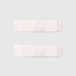 Jacadi Haar-Accessoires|Accessoires>2er-Pack Haarspangen mit flacher Schleife für Mädchen ROSA BLASS JACADI