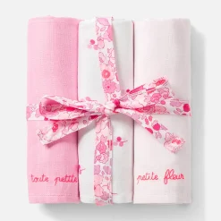Jacadi Lätzchen Und Mulltücher>3er-Pack Mulltücher ROSA/MEHRFARBIG