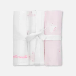 Jacadi Lätzchen Und Mulltücher>3er-Pack Mulltücher ROSA/MEHRFARBIG