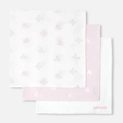 Jacadi Lätzchen Und Mulltücher>3er-Pack Mulltücher ROSA/MEHRFARBIG