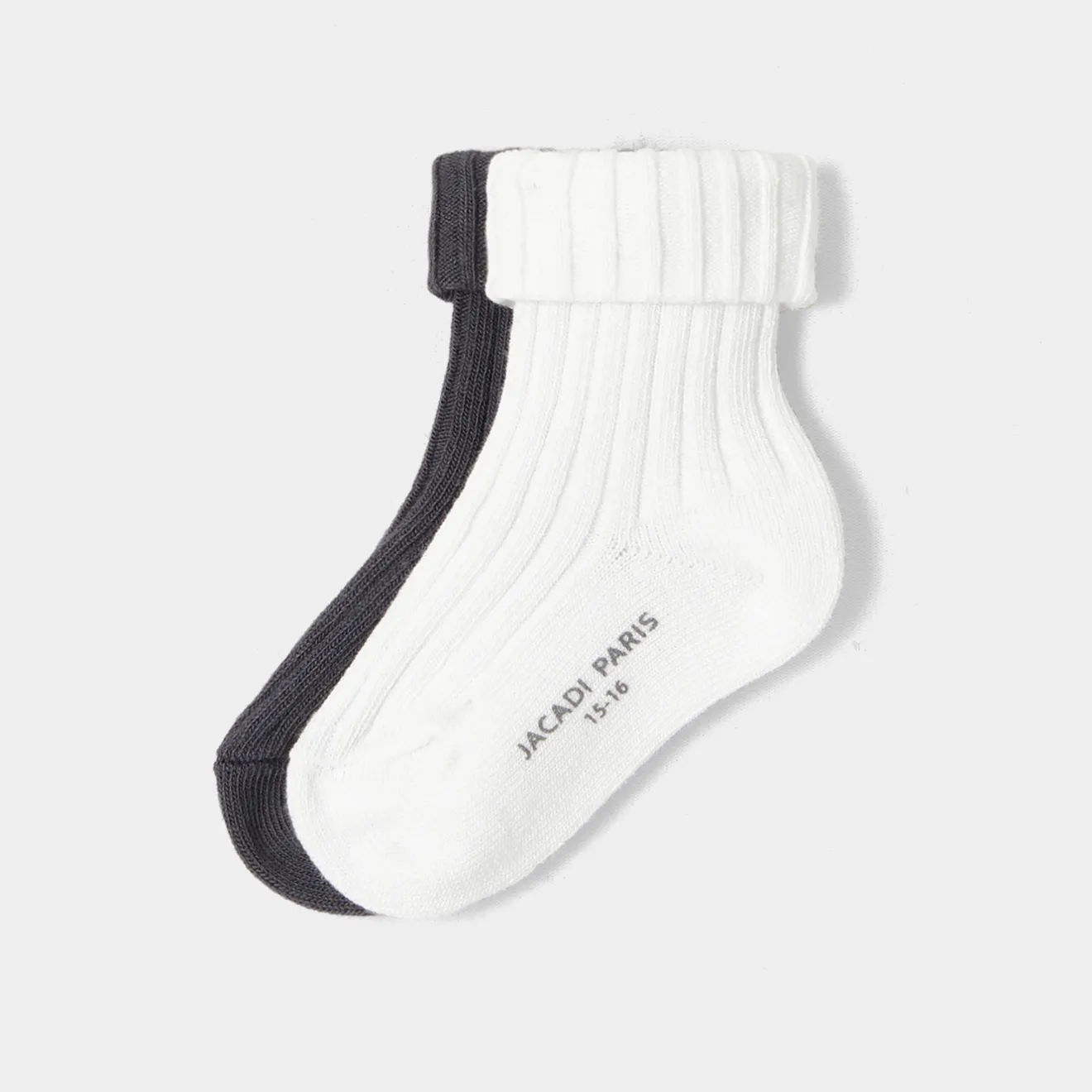 Jacadi Accessoires>2er-Pack Socken für Jungen WEISS/GRAU
