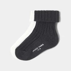 Jacadi Accessoires>2er-Pack Socken für Jungen WEISS/GRAU