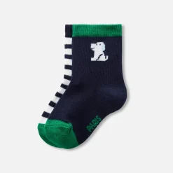 Jacadi Accessoires|Socken Und Stiefelchen>2er-Pack Socken Kleinkind Junge MARINEBLAU/GRÜN
