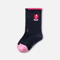 Jacadi Accessoires|Socken, Strumpfhosen Und Stiefelchen>2er-Set hohe Socken Kleinkind Mädchen MARINEBLAU/MEHRFARBIG