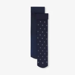 Jacadi 分类为空|Accessoires>2er-Set Strumpfhosen für Mädchen MARINEBLAU JACADI