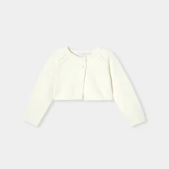 Jacadi Pullover, Sweatshirts, Strickjacken>Festlicher Bolero Kleinkind Mädchen WEICHES JACADI WEISS