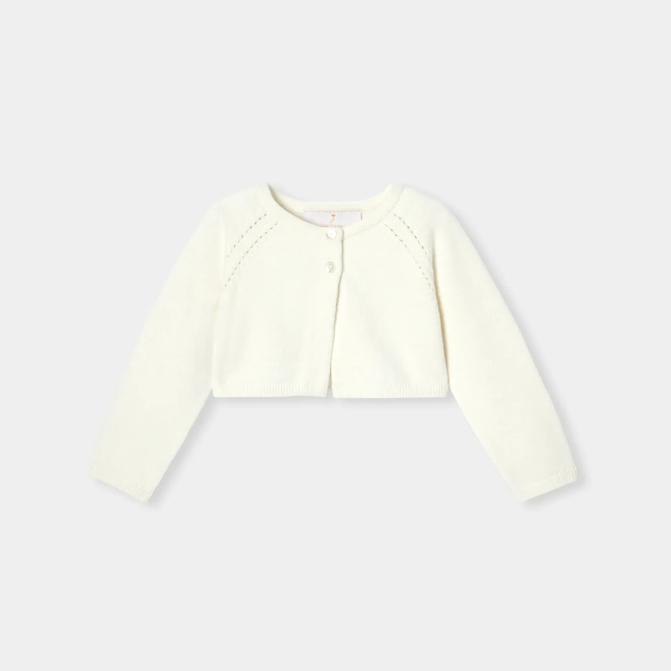 Jacadi Pullover, Sweatshirts, Strickjacken>Festlicher Bolero Kleinkind Mädchen WEICHES JACADI WEISS