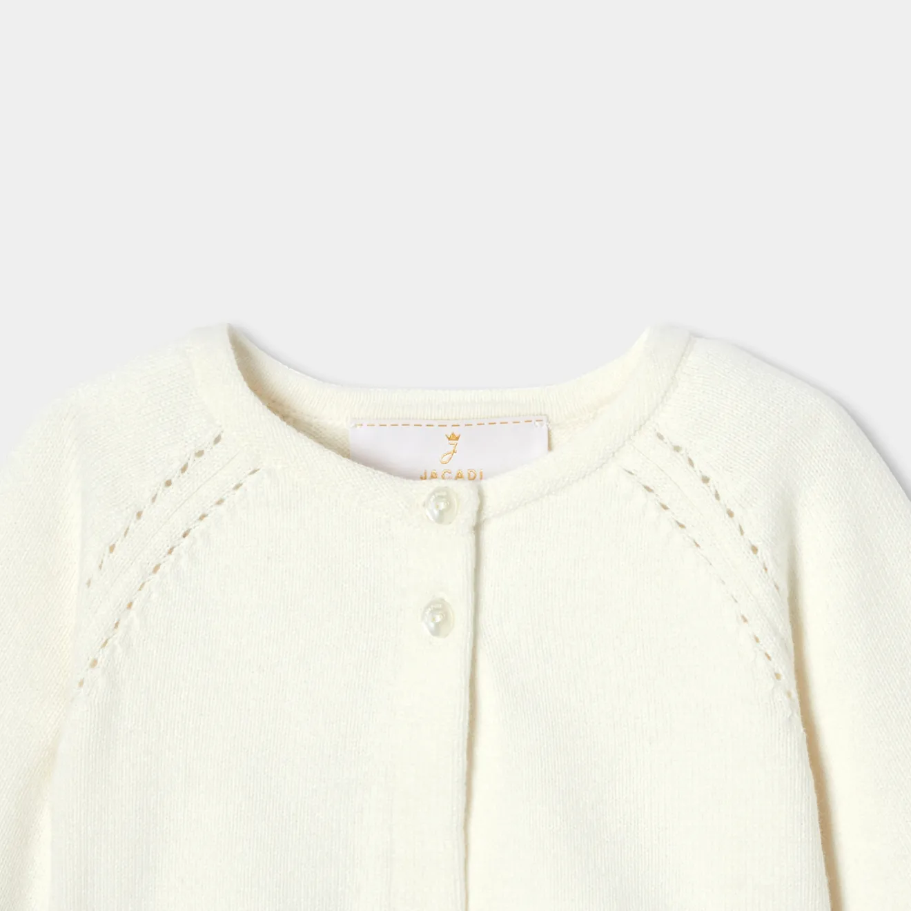 Jacadi Pullover, Sweatshirts, Strickjacken>Festlicher Bolero Kleinkind Mädchen WEICHES JACADI WEISS