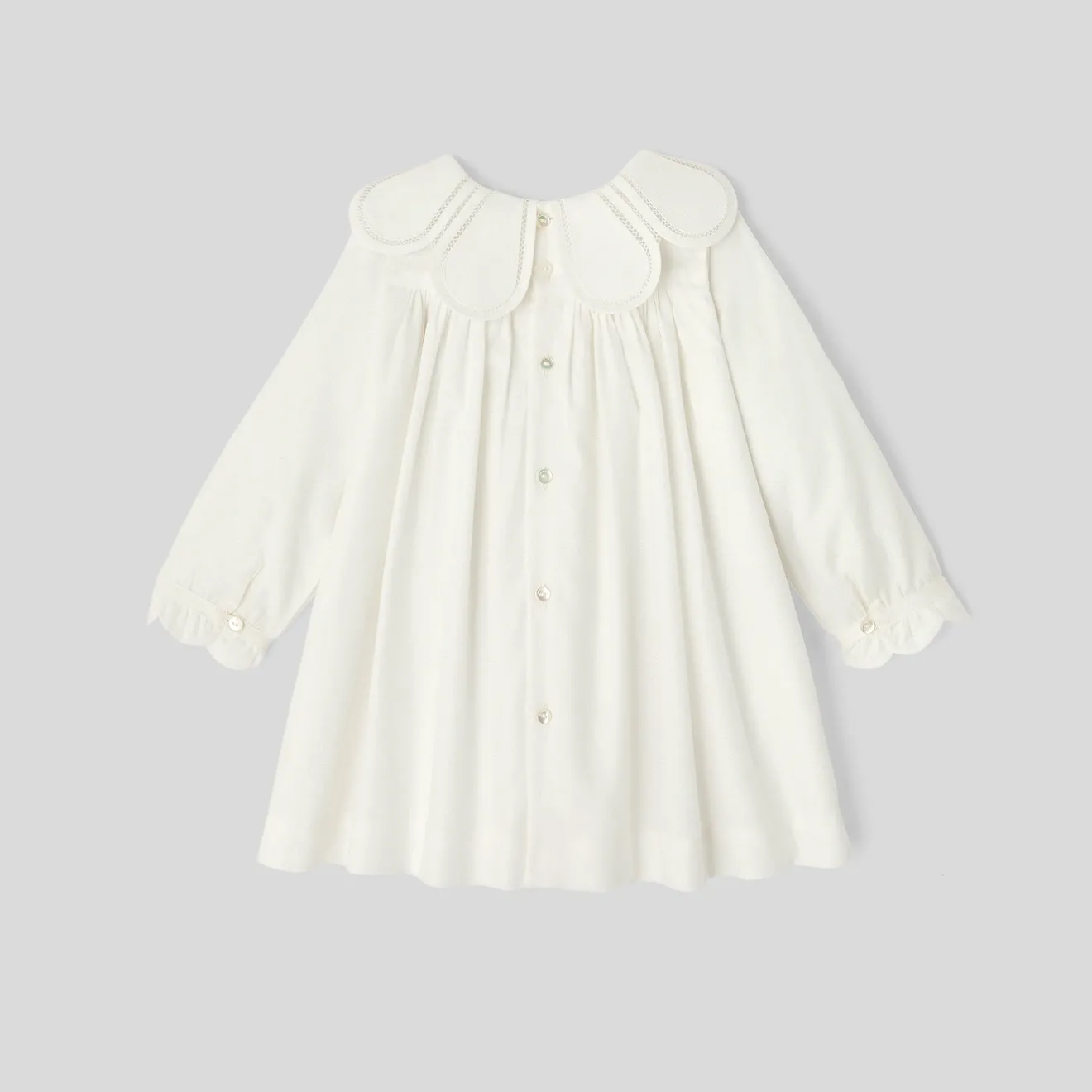 Jacadi Kleider>Festliches Kleid für Mädchen WEICHES JACADI WEISS