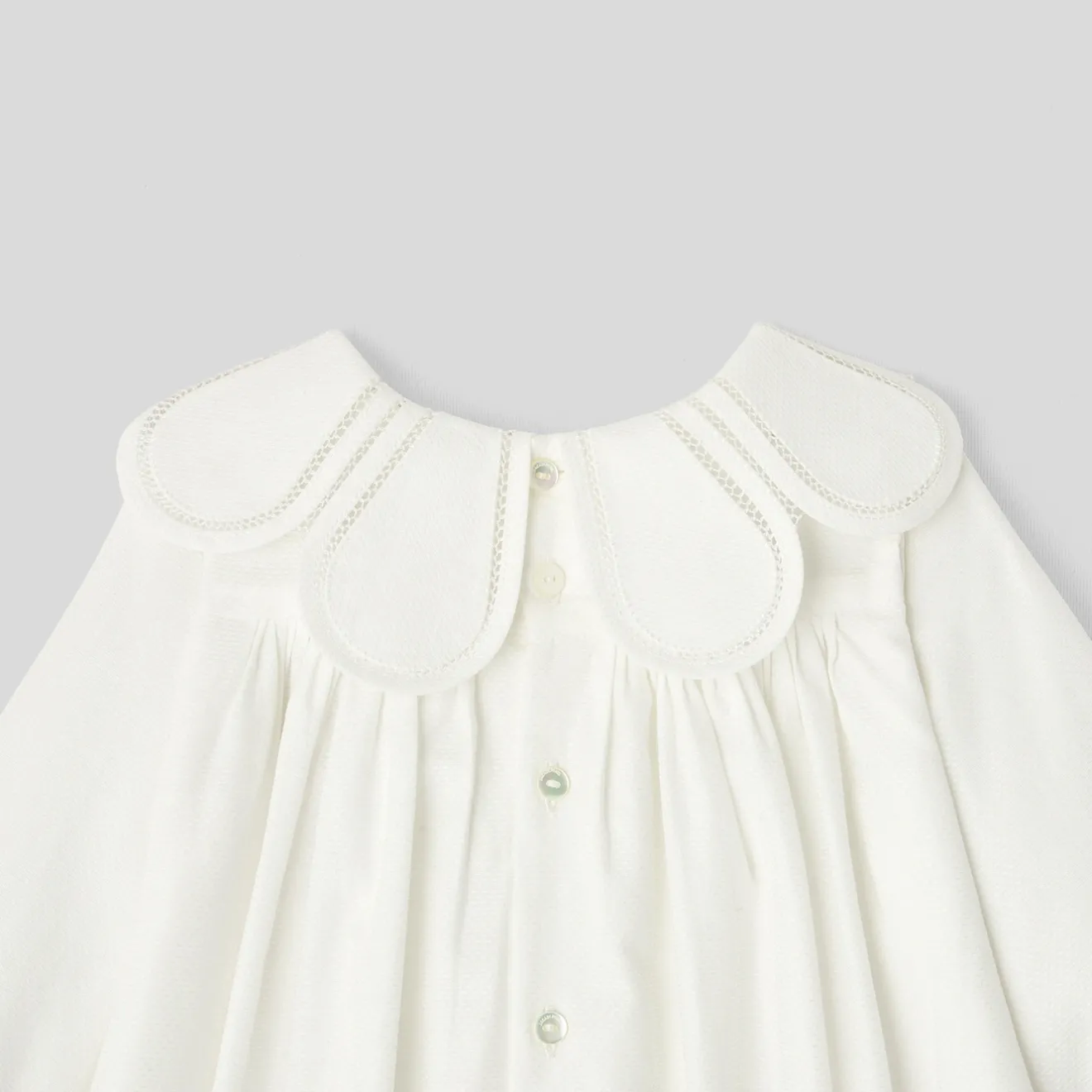 Jacadi Kleider>Festliches Kleid für Mädchen WEICHES JACADI WEISS