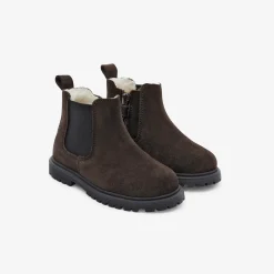 Jacadi Gefütterte Schuhe|Boots>Gefütterte Chelsea-Boots für Jungen BRAUN