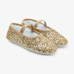 Jacadi Hausschuhe|Stoffschuhe>Gefütterte Mädchen-Hausschuhe GOLD