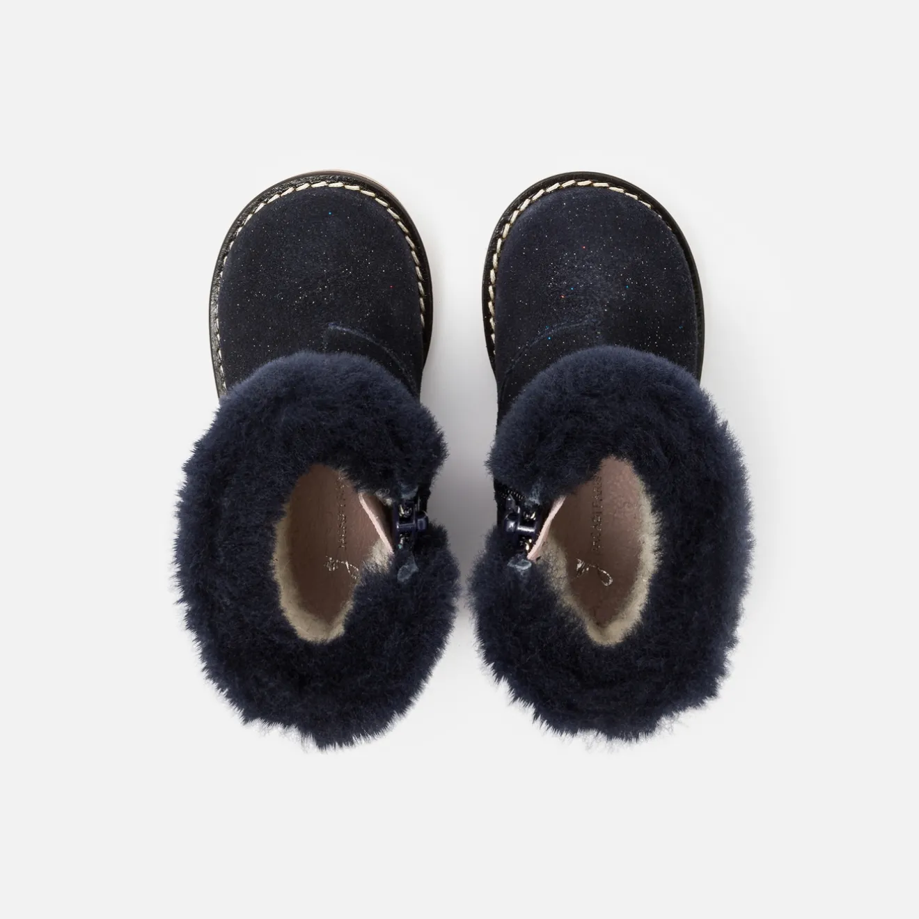 Jacadi Stiefeletten|Gefütterte Schuhe>Gefütterte Mädchen-Stiefeletten MARINEBLAU JACADI