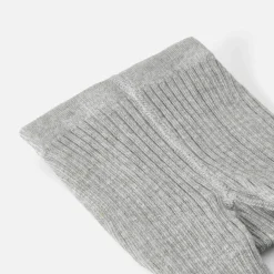 Jacadi Accessoires>Gerippte Strumpfhose GRAU MELIERT HELL JACADI