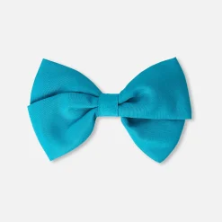Jacadi Haar-Accessoires|Accessoires>Haarspange mit Taftschleife für Mädchen TÜRKISBLAU