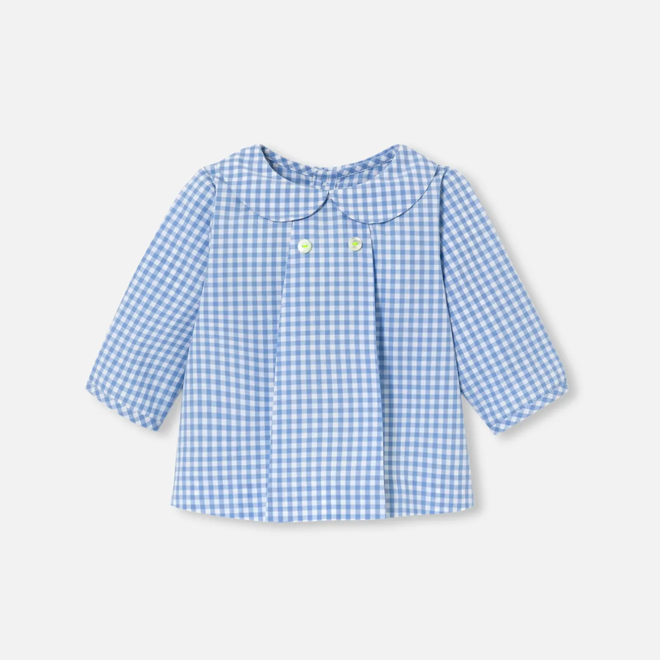 Jacadi Blusen, T-Shirts, Langarmshirts>Hemd aus Popeline für Baby Jungen BLAU/WEISS