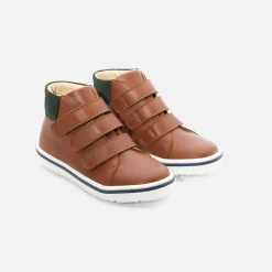 Jacadi Sneakers>High-Top-Sneakers aus Leder für Jungen NATÜRLICH