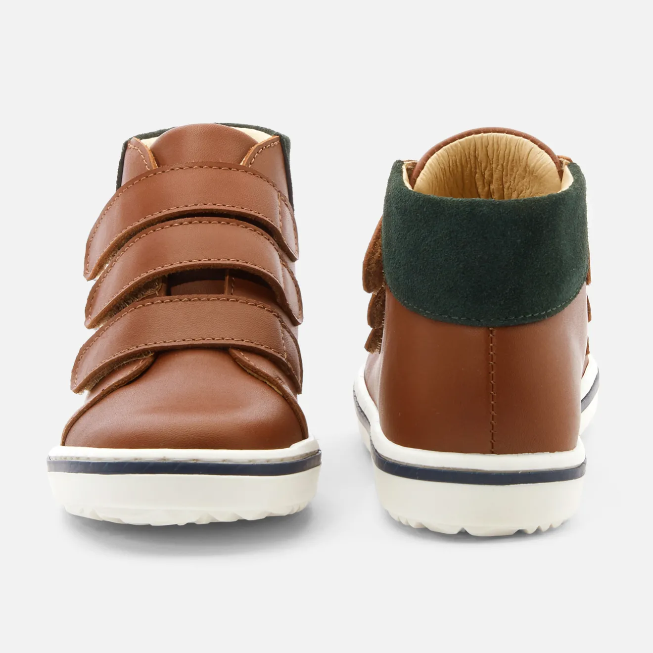 Jacadi Sneakers>High-Top-Sneakers aus Leder für Jungen NATÜRLICH