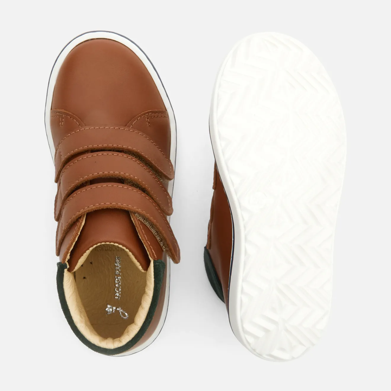 Jacadi Sneakers>High-Top-Sneakers aus Leder für Jungen NATÜRLICH