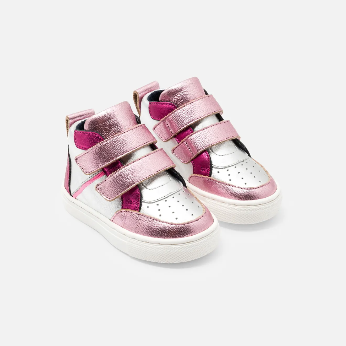 Jacadi Sneakers|Schuhe>High-Top-Sneakers für kleine Mädchen SILBER/MEHRFARBIG