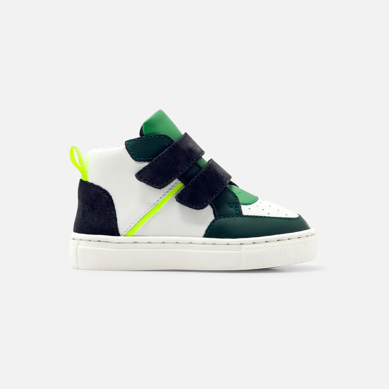 Jacadi Sneakers>High-Top-Sneakers für kleine Jungen WEISS/GRÜN