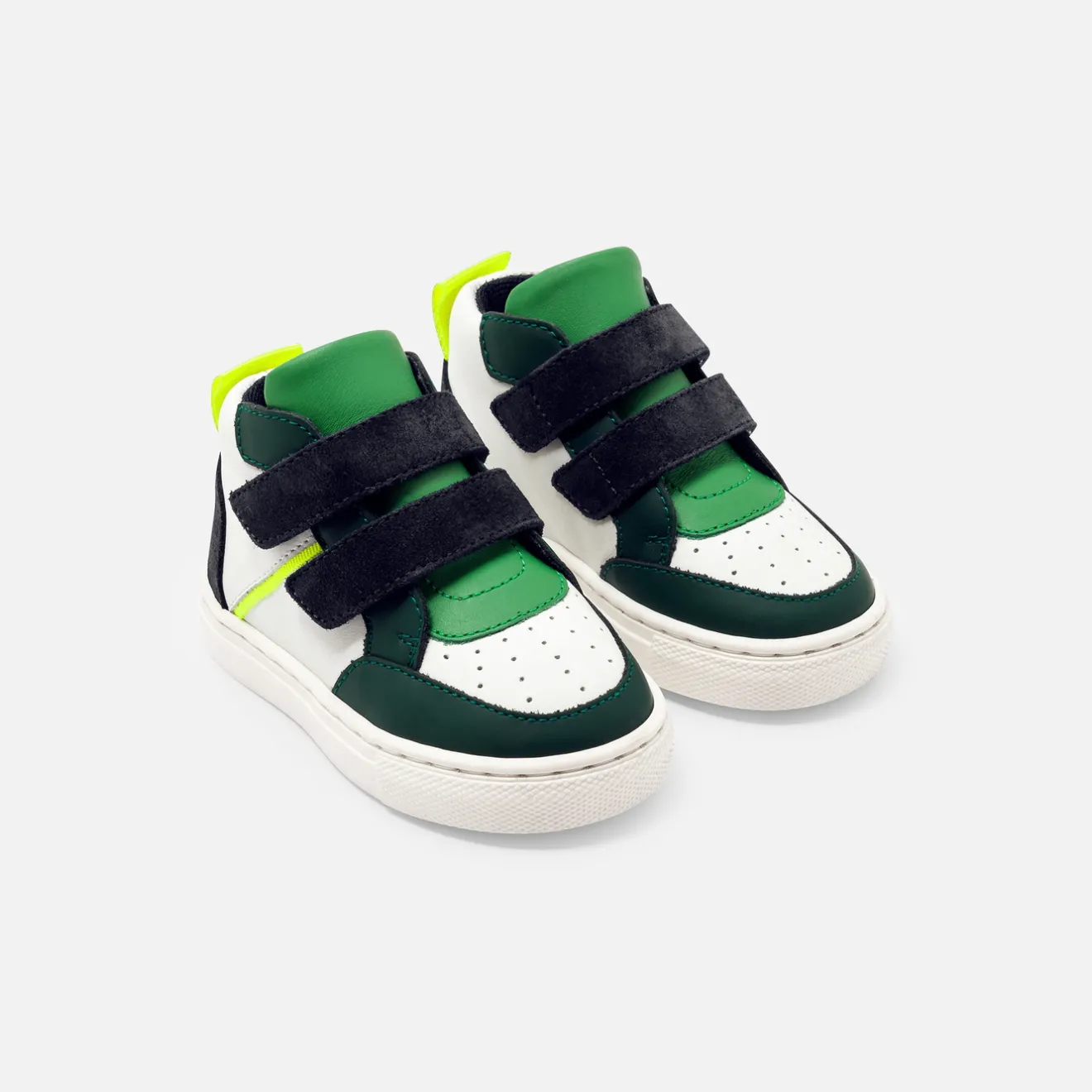 Jacadi Sneakers>High-Top-Sneakers für kleine Jungen WEISS/GRÜN