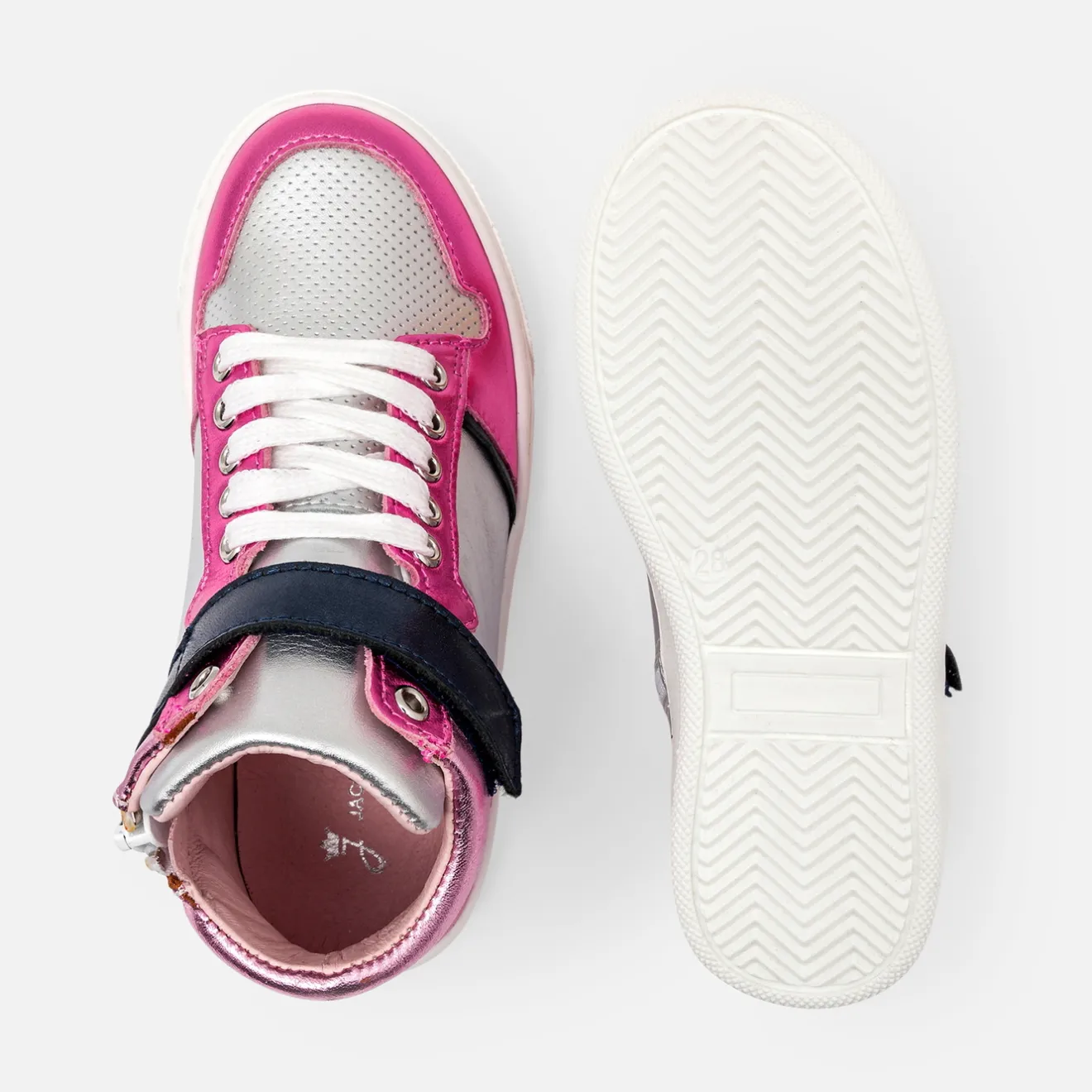 Jacadi Sneakers>High-Top-Sneakers für Mädchen SILBER/MEHRFARBIG