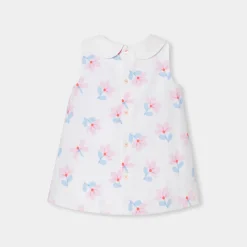 Jacadi Kleider>Hängekleid aus Baumwollpiqué für Mädchen WEISS/MEHRFARBIG