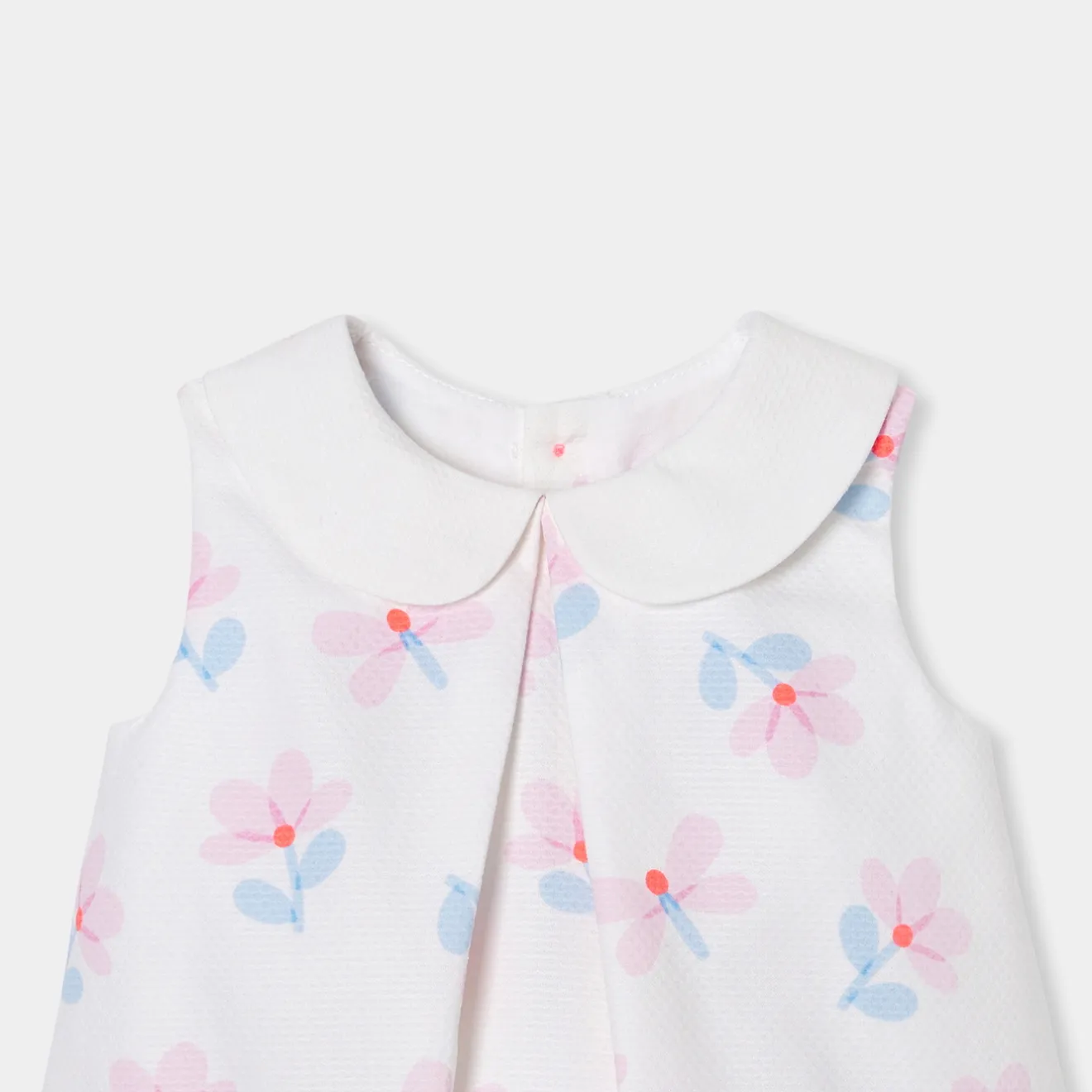 Jacadi Kleider>Hängekleid aus Baumwollpiqué für Mädchen WEISS/MEHRFARBIG