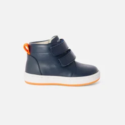 Jacadi Sneakers>Hohe Sneakers aus Glattleder für Jungen MARINEBLAU JACADI