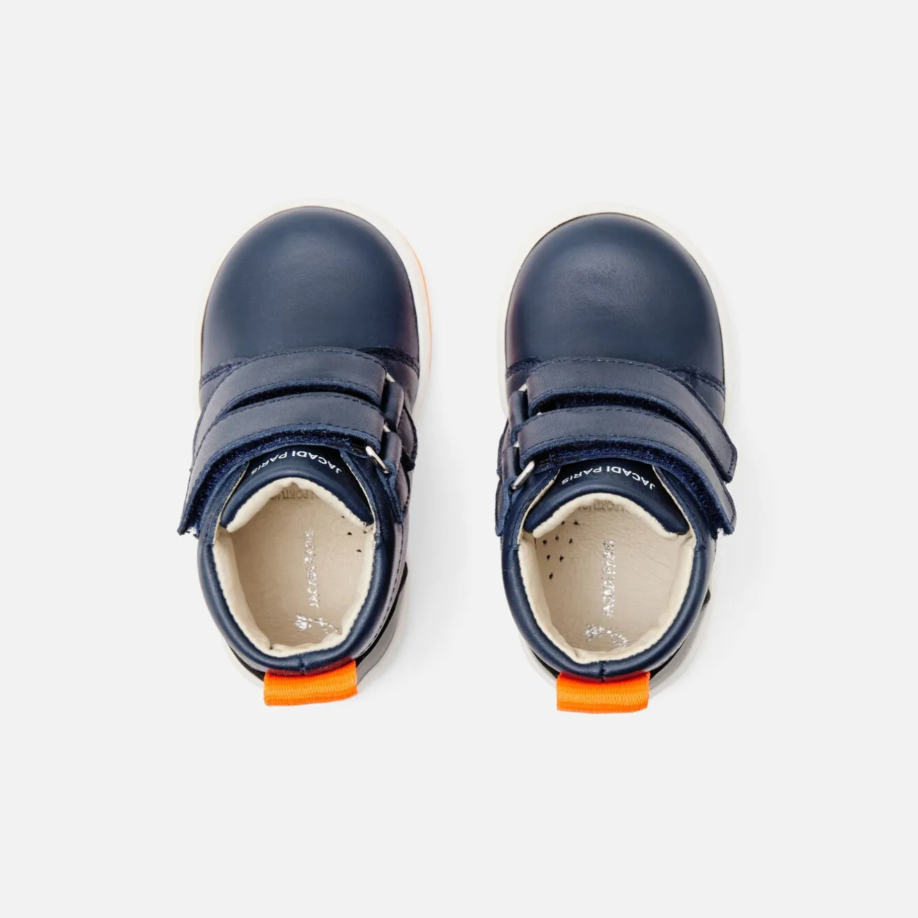 Jacadi Sneakers>Hohe Sneakers aus Glattleder für Jungen MARINEBLAU JACADI