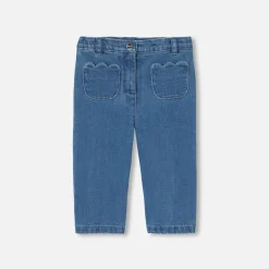 Jacadi Hosen & Shorts>Hose aus leichtem Jeansstoff Kleinkind Mädchen JEANSHELLBLAU