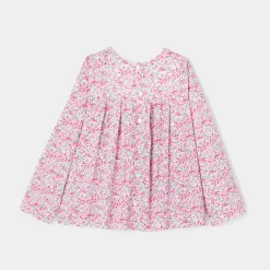 Jacadi Blusen>Liberty x Tohana Bluse für Mädchen ROSA/GRAU
