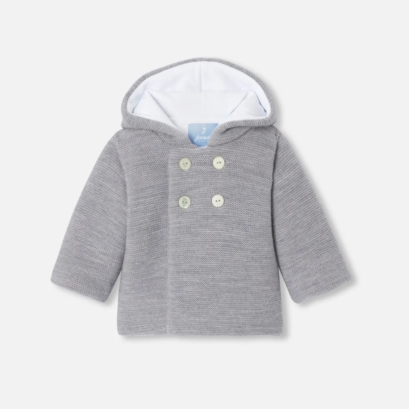 Jacadi Jacken & Mäntel|Jacken & Mäntel>Jacke für Babys aus Strick GRAU MELIERT HELL JACADI