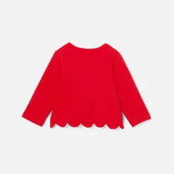 Jacadi Pullover, Sweatshirts, Strickjacken>Jäckchen aus Molton für Mädchen ROT JACADI