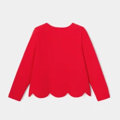 Jacadi Pullover, Sweatshirts, Strickjacken>Jäckchen aus Molton für Mädchen ROT JACADI