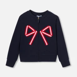 Jacadi Pullover, Sweatshirts, Strickjacken>Jäckchen aus Molton für Mädchen MARINEBLAU JACADI