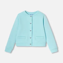Jacadi Pullover, Sweatshirts, Strickjacken>Jäckchen aus Molton für Mädchen WASSER GRÜN