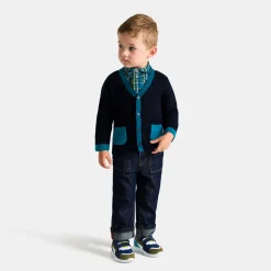 Jacadi Pullover, Sweatshirts, Strickjacken>Jäckchen Colorblock Kleinkind Junge MARINEBLAU JACADI
