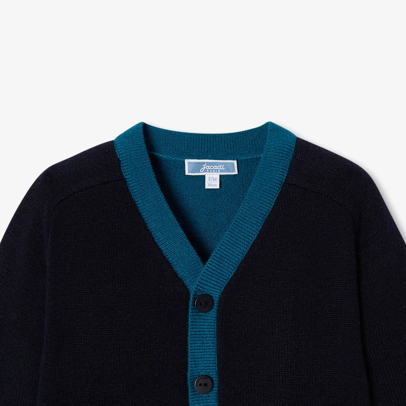 Jacadi Pullover, Sweatshirts, Strickjacken>Jäckchen Colorblock Kleinkind Junge MARINEBLAU JACADI