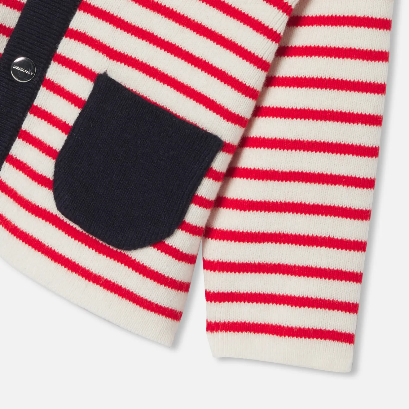 Jacadi Pullover & Cardigans>Jäckchen für Baby Jungen mit Matrosenkragen WEISS/ROT