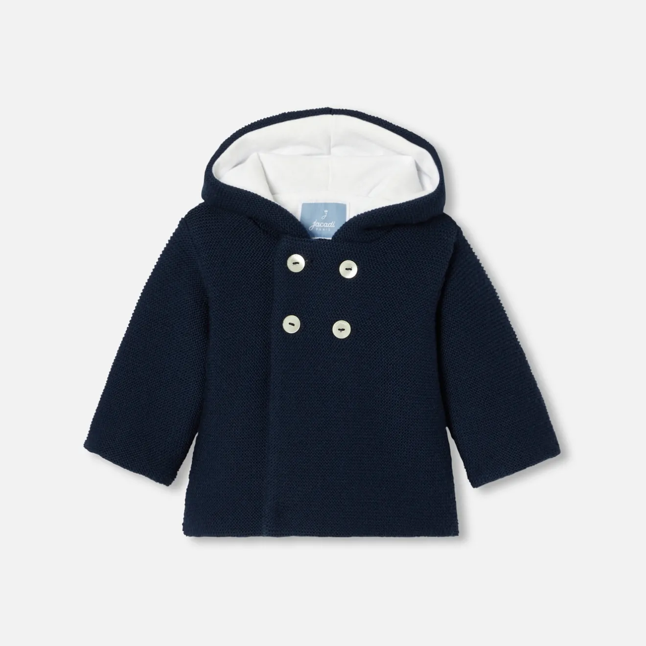 Jacadi Jacken & Mäntel|Jacken & Mäntel>Jäckchen für Babys aus Merinowolle MARINEBLAU HELL