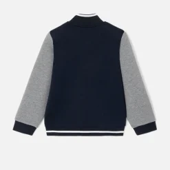 Jacadi Jacken & Mäntel|Pullover, Sweatshirts, Strickjacken>Jäckchen im College-Look für Jungen MARINEBLAU/GRAU