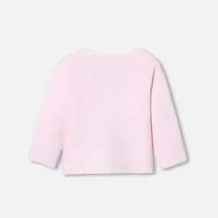 Jacadi Pullover & Cardigans>Jäckchen im Krausstrick für Baby Mädchen ROSA BLASS JACADI