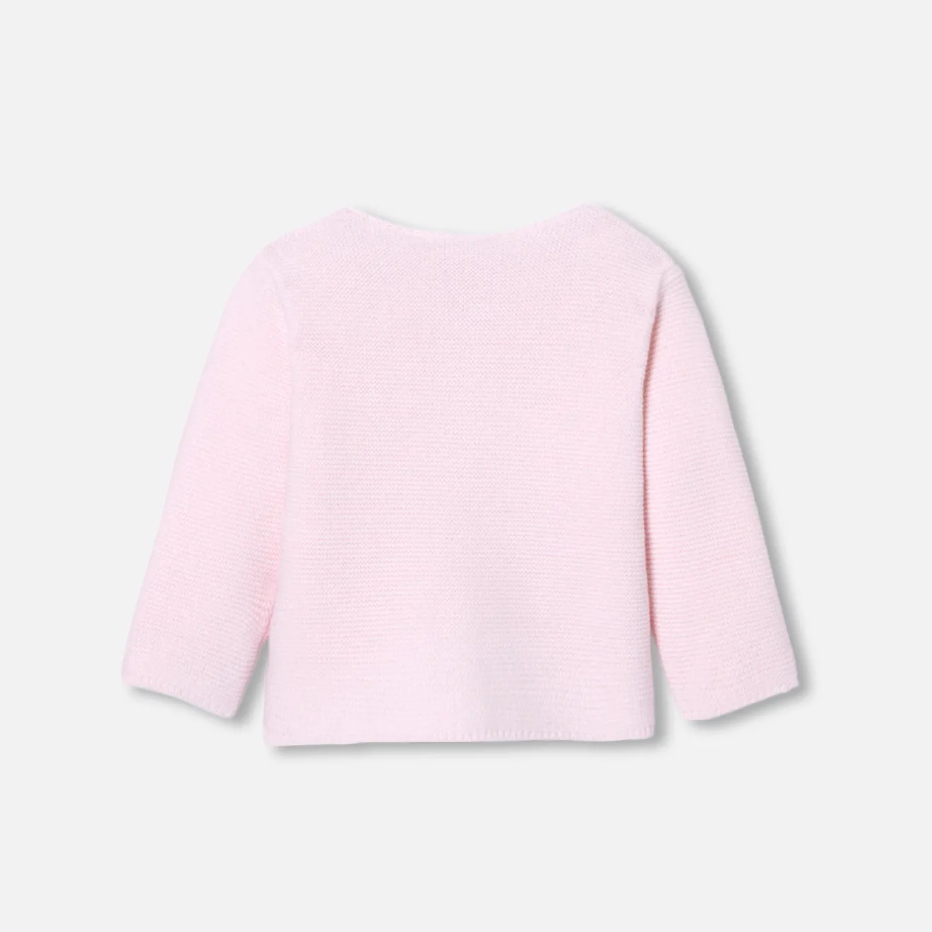 Jacadi Pullover & Cardigans>Jäckchen im Krausstrick für Baby Mädchen ROSA BLASS JACADI