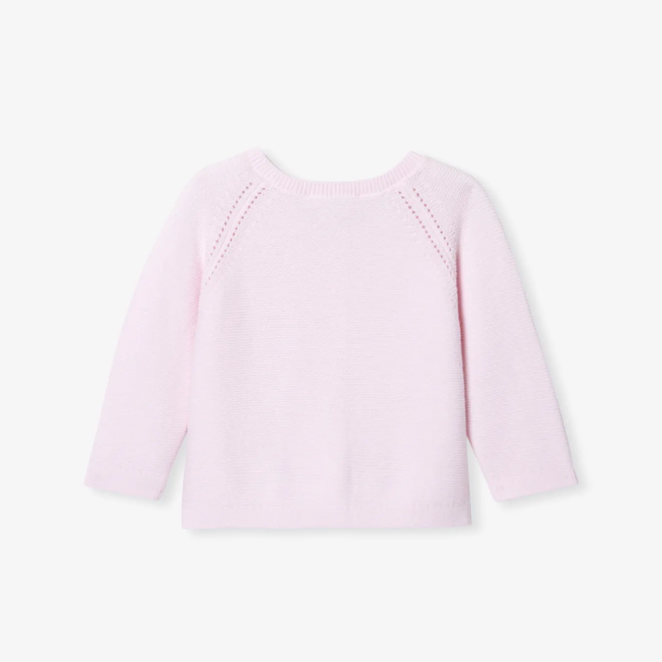 Jacadi Pullover & Cardigans>Jäckchen im Krausstrick für Mädchen ROSA BLASS JACADI