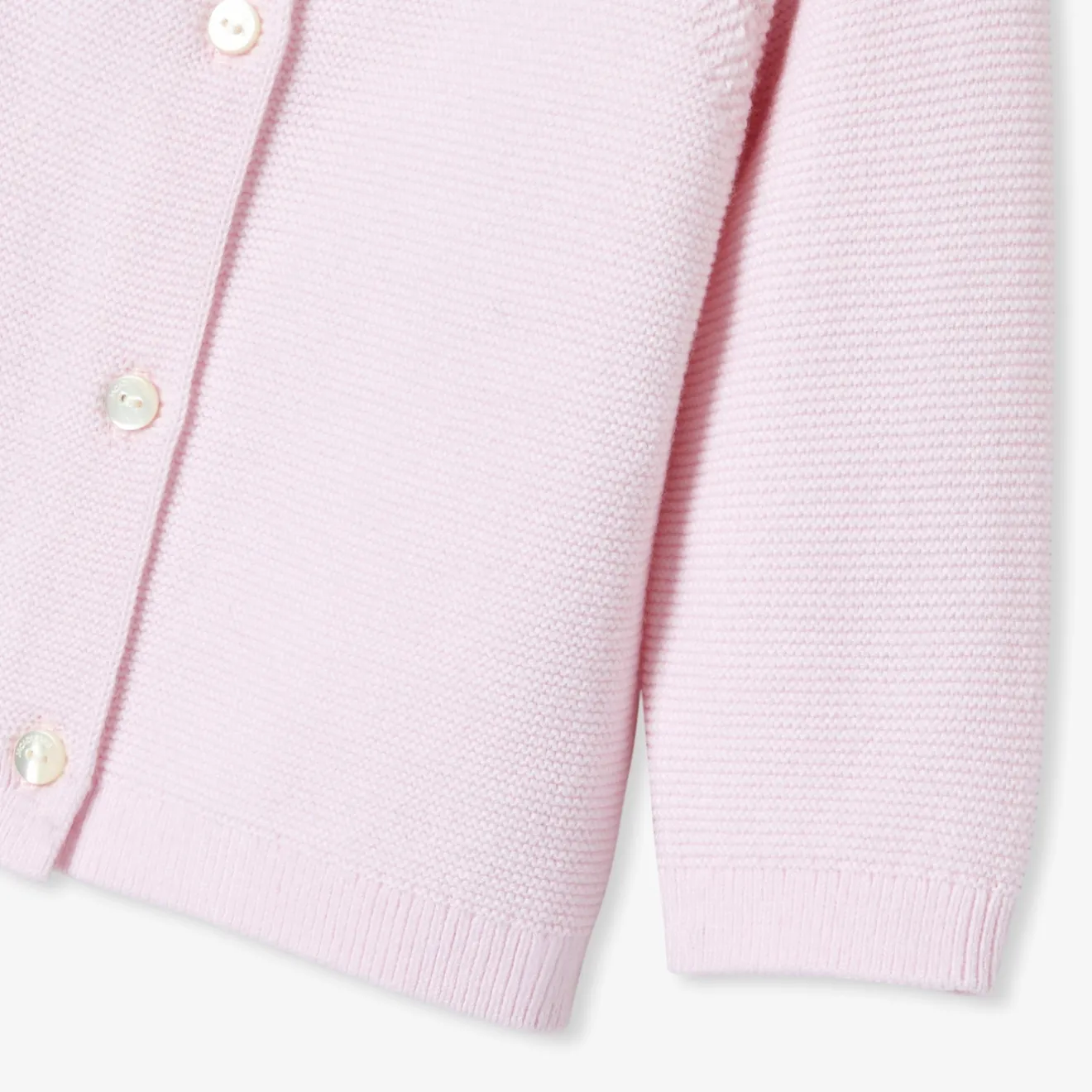 Jacadi Pullover & Cardigans>Jäckchen im Krausstrick für Mädchen ROSA BLASS JACADI