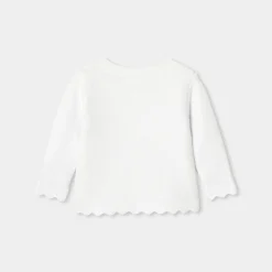 Jacadi Pullover & Cardigans>Jäckchen im Krausstrick für Mädchen JACADI WEISS